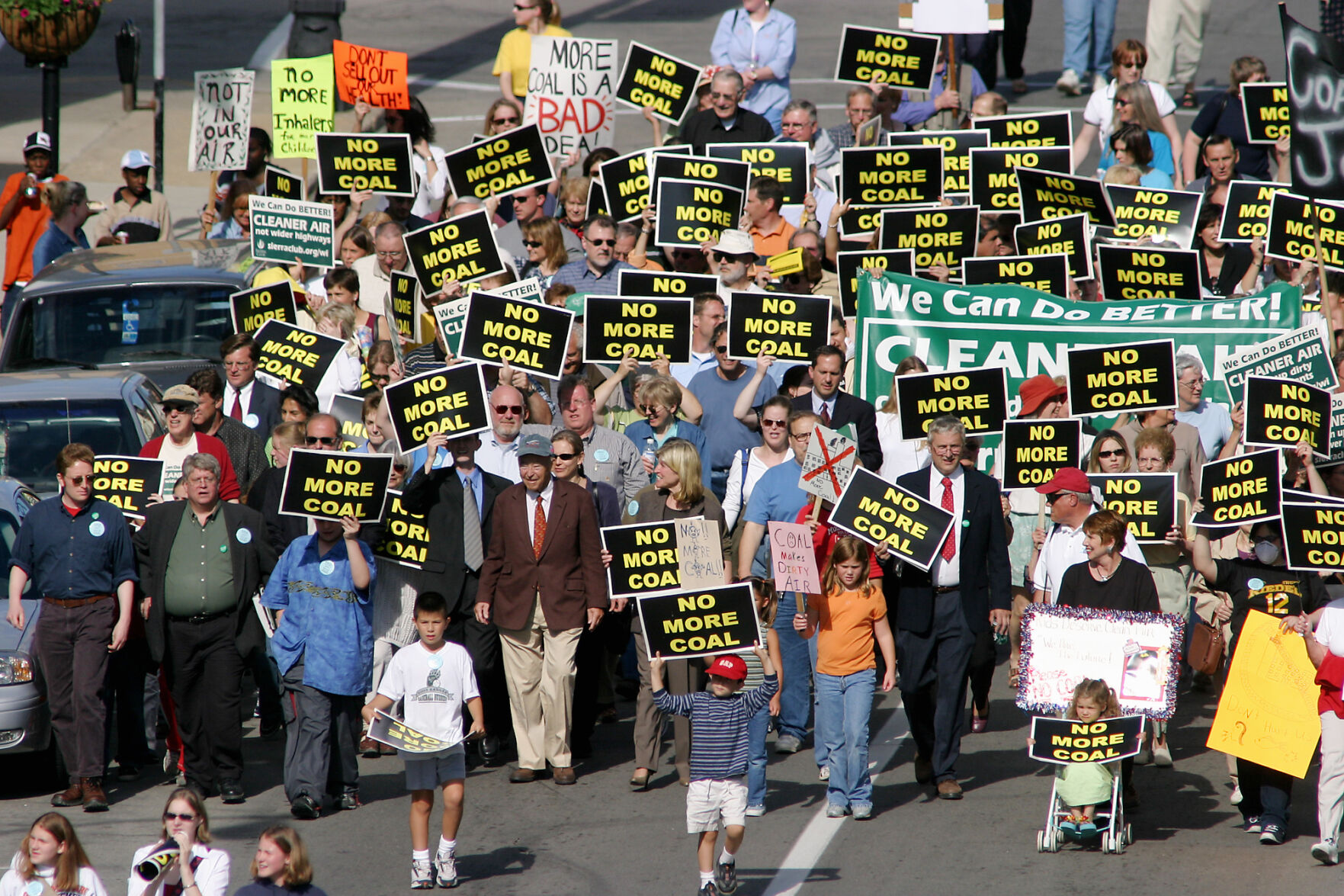 Power plant protest